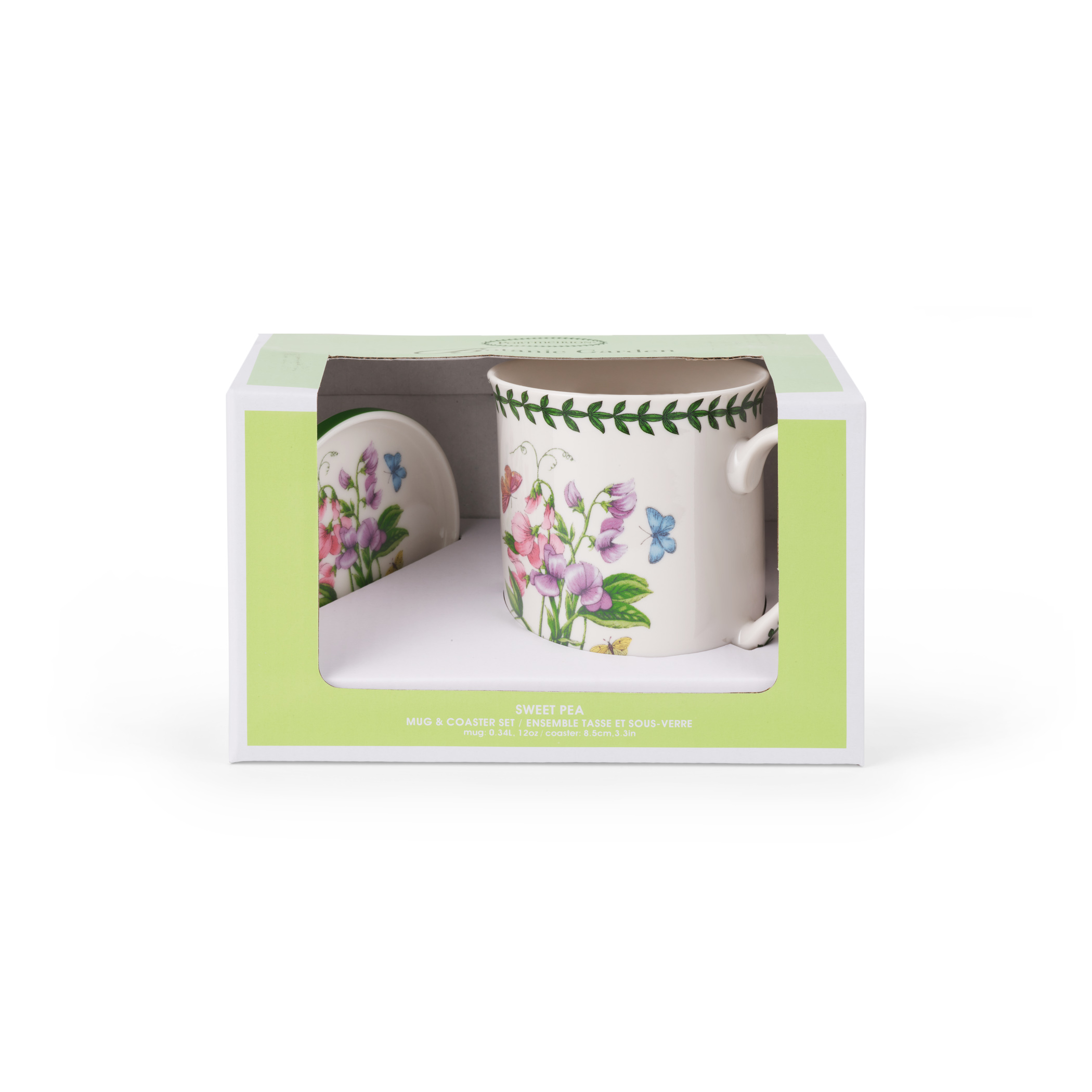 Botanic Garden Mug and Coaster Set (Sweet Pea) image number null
